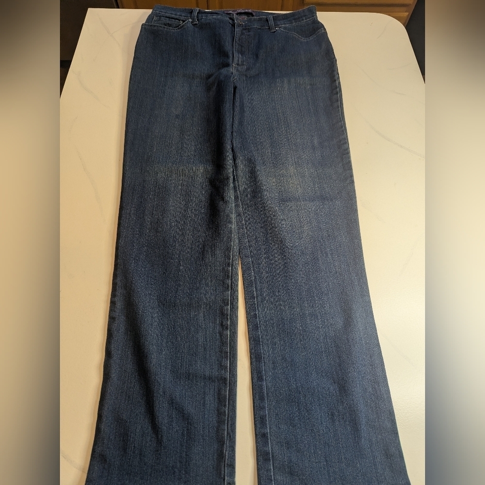 Gloria Vanderbilt Jeans Womens 14 Blue Amanda Cotton Blend - Picture 2 of 11